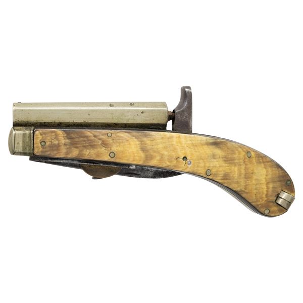 BRITISH PERCUSSION KNIFE PISTOL.