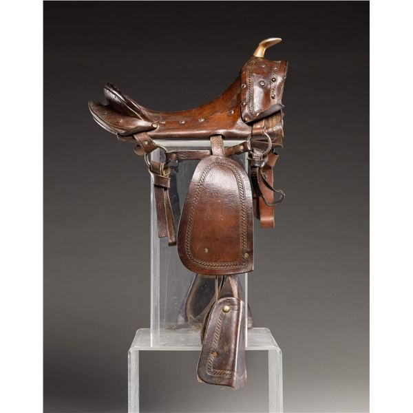 EARLY 20TH CENTURY STYLE PONY SADDLE.