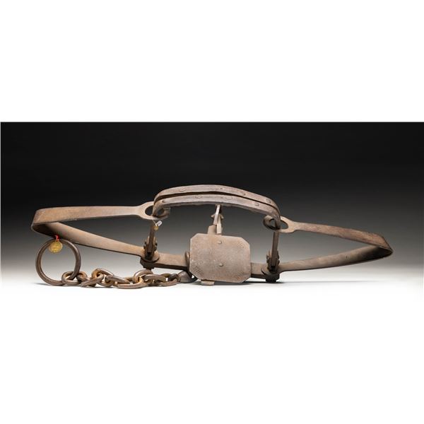 "WHS" MARKED DOUBLE SPRING BEAR TRAP.