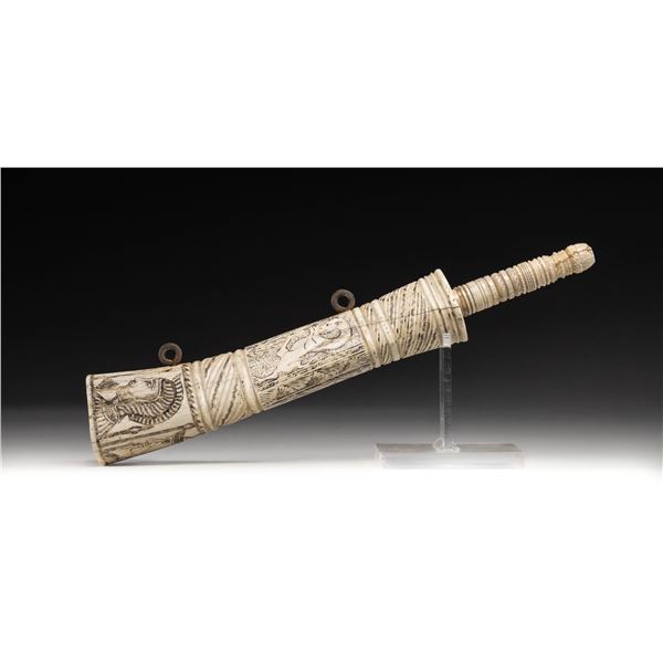 MEDITERRANEAN POWDER FLASK.