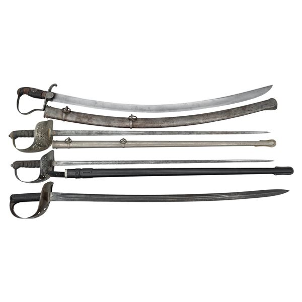 4 BRITISH AND EUROPEAN SWORDS.
