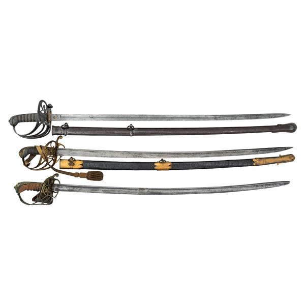 3 19TH CENTURY BRITISH SWORDS.