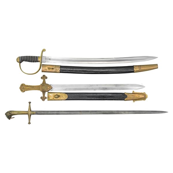 3 BRITISH SWORDS OF THE 19TH CENTURY.