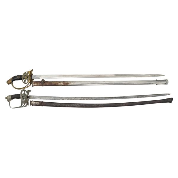 2 EUROPEAN OR RUSSIAN SWORDS