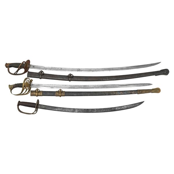 3 SWORDS FROM THE 19TH CENTURY.