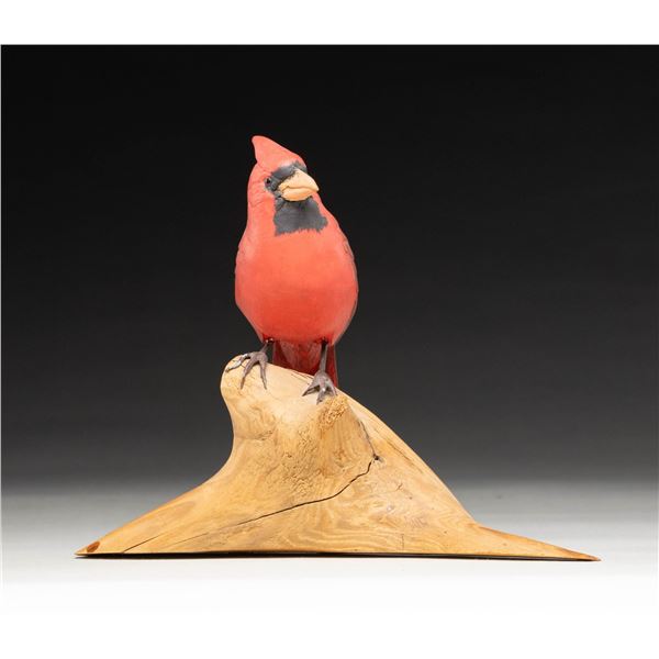 ROBERT & VIRGINIA WARFIELD CARDINAL CARVING.