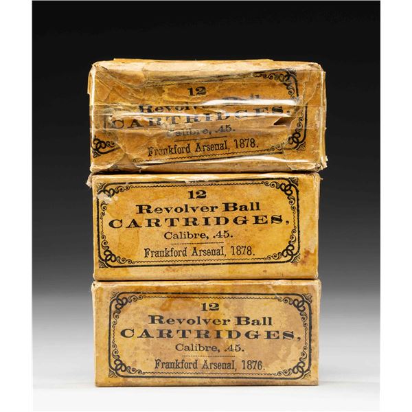 3 BOXES OF FRANKFORD ARSENAL 45 REVOLVER BALL