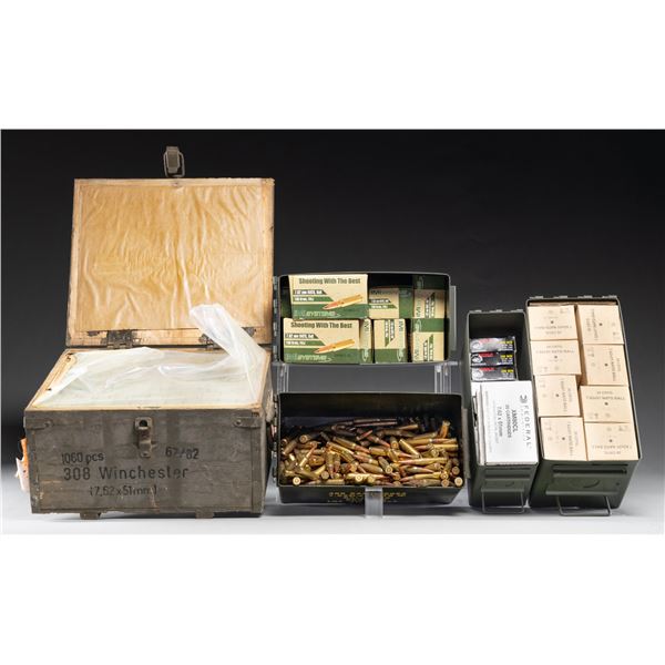 ABOUT 2,600 RDS. OF 308 WIN. & 7.62 NATO FMJ AMMO.