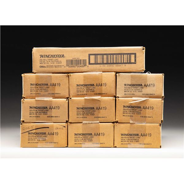 10 CASES (2,500 RDS.) OF WINCHESTER AA 410 GA.