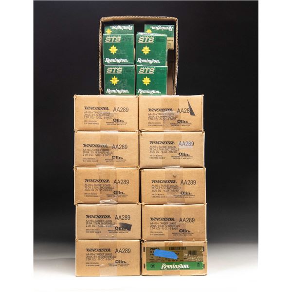 10 PLUS CASES (2,700 RDS.) OF 28 GA. TARGET AMMO;