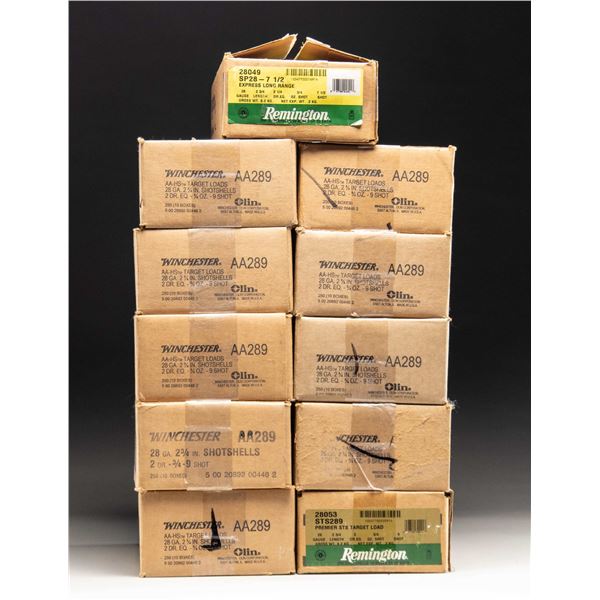 11 CASES (2,750 RDS.) OF 28 GA. AMMO; WIN. & REM.