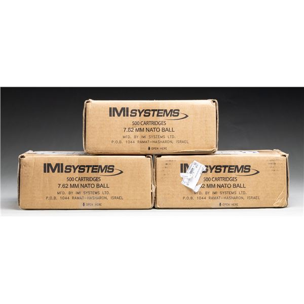1500 RDS. OF IMI 7.62 NATO FMJ AMMO.