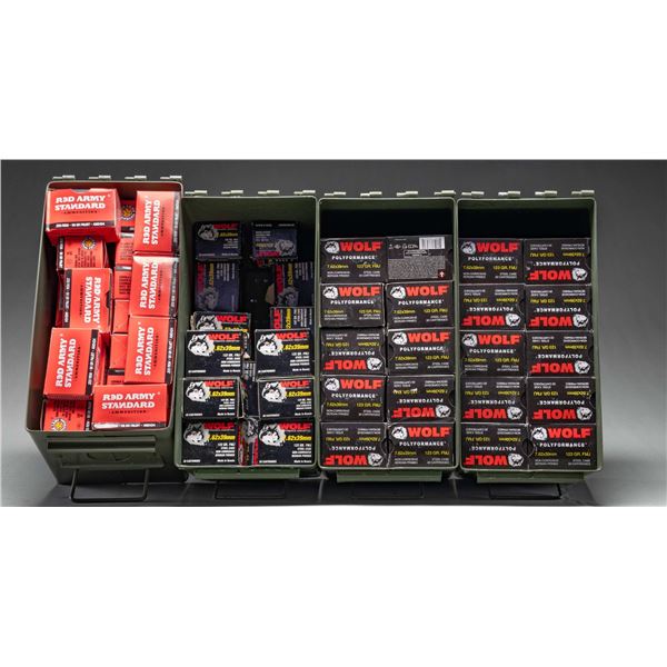 MIXED LOT OF 7.62X39 & 223 REM AMMO.