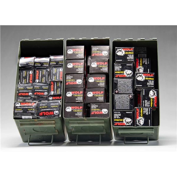 ABOUT 2140 RDS. OF WOLF 7.62X39 AMMO.