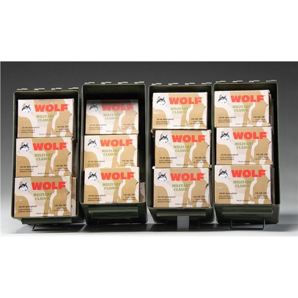 ABOUT 1400 RDS. OF WOLF 30-06 AMMO.