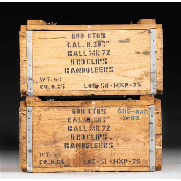 1,200 ROUNDS OF 303 BRITISH AMMO IN SEALED CANS.