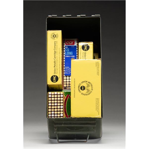 MIXED LOT OF 22 LR & 45 ACP AMMO.
