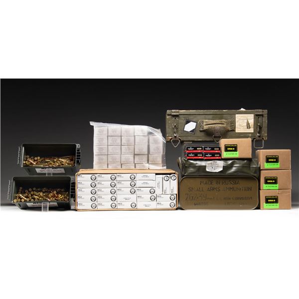 MIXED LOT OF RIFLE AMMO.