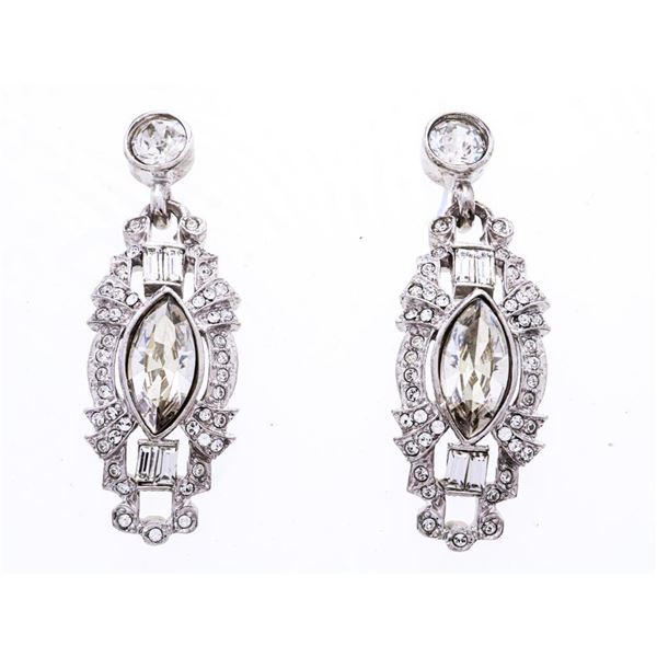 Wardrobe - Swarovski Antique Style Drop Earrings,M