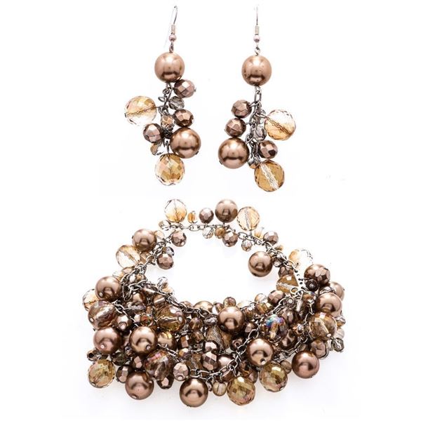 Wardrobe Designer Bracelet & Earrings  "GLAMJULZ"