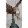 Image 1 : Swooping American Bald Eagle Bronze Metal Sculpture 30”x28”