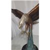 Image 2 : Swooping American Bald Eagle Bronze Metal Sculpture 30”x28”