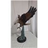 Image 4 : Swooping American Bald Eagle Bronze Metal Sculpture 30”x28”
