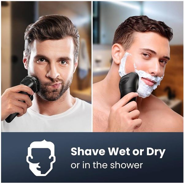 Shpavver Shaver Electric RQ8295 Wet & Dry With LED Display