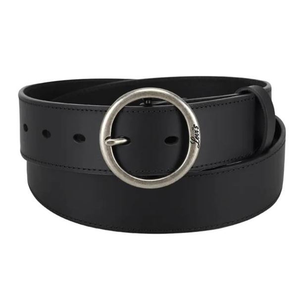 Levi's Black Belt With Round Buckle - XL Size - Style #11LV0212