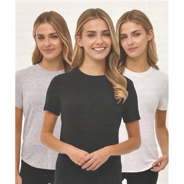 Bench Ladies Comfort T-Shirts, 3-Pack, Size Small (S/P)