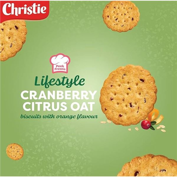 Christie Lifestyle Cranberry Citrus Oat, 3 x 290g