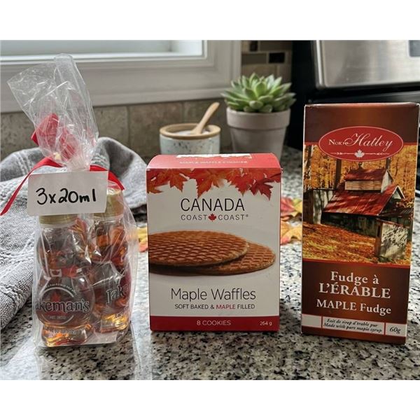 Maple Waffles, Maple Fudge, and Jakeman's Syrup Set