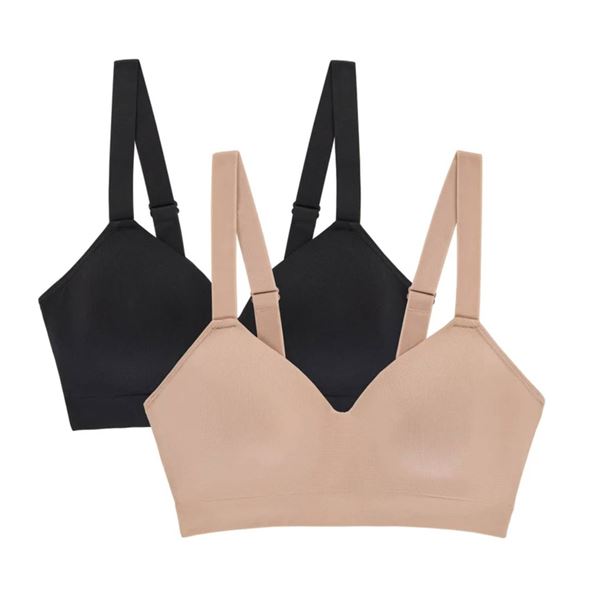 Jones New York Signature Smooth Comfort Bra 2-Pack, Size S/P
