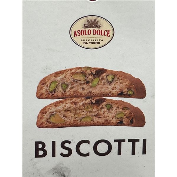 Asolo Dolce Biscotti Pistachio, 375 g Tin