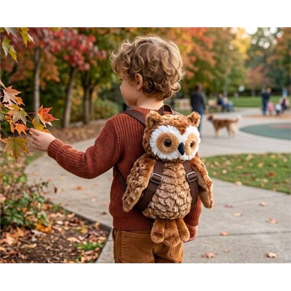 Unipak Designs Corp 19-Inch Kiwi Owl Hug-Pak Plush Backpack