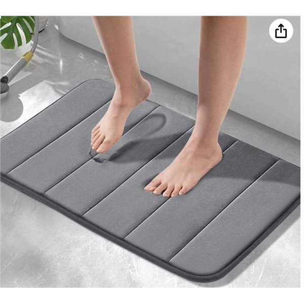 HITSLAM Memory Foam Bath Mat Non Slip