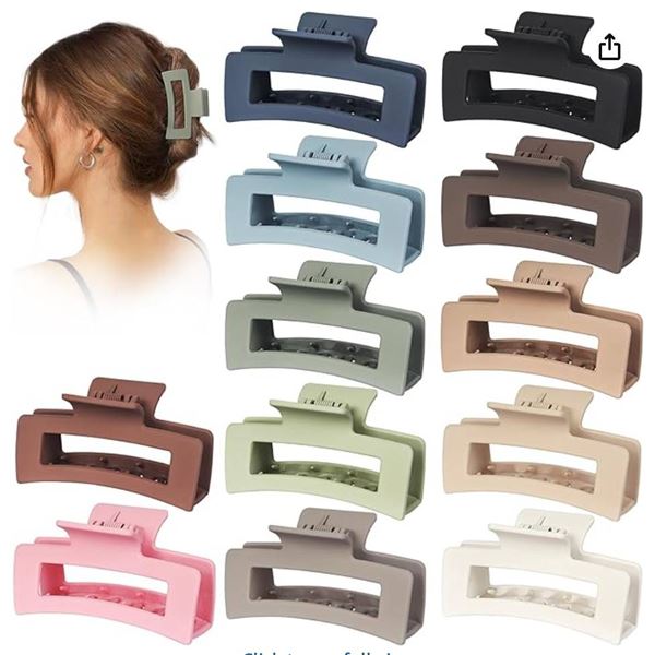 Vigorpace Hair Claw Clips for Women and Girls, Assorted Colors