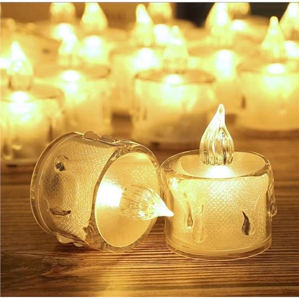 SupBri 24-Pack Mini Flameless Battery Candle Votives