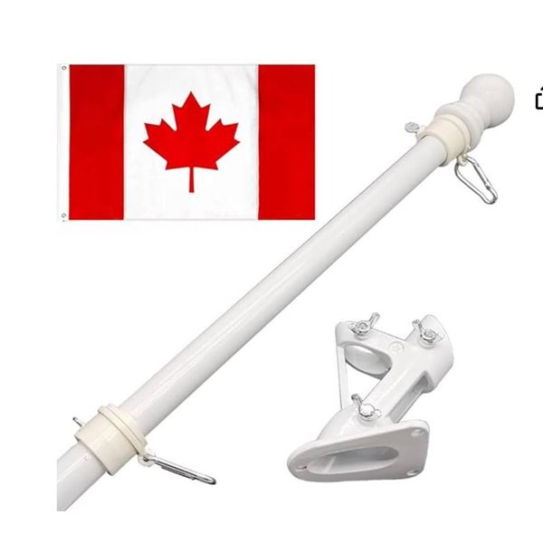 OYYQ6FT Flag Pole Kit (White)