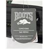 Image 3 : Roots Compact Lunch Bag in Black with Dual Zipper Design
