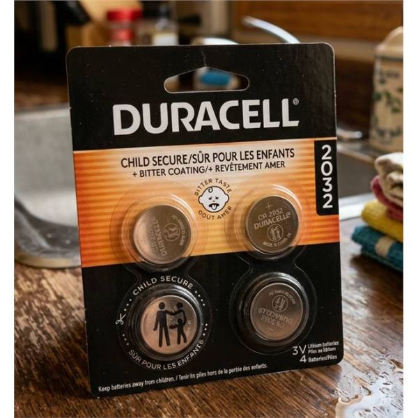 Duracell Lithium Batteries CR2032 3V, Four Packs of 4 Batteries