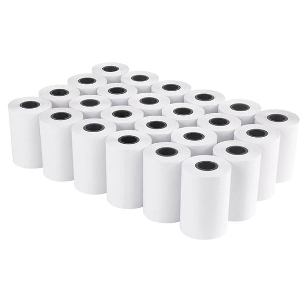 Thermal Receipt Paper Rolls, 57x36mm, BPA-Free, 24 Rolls