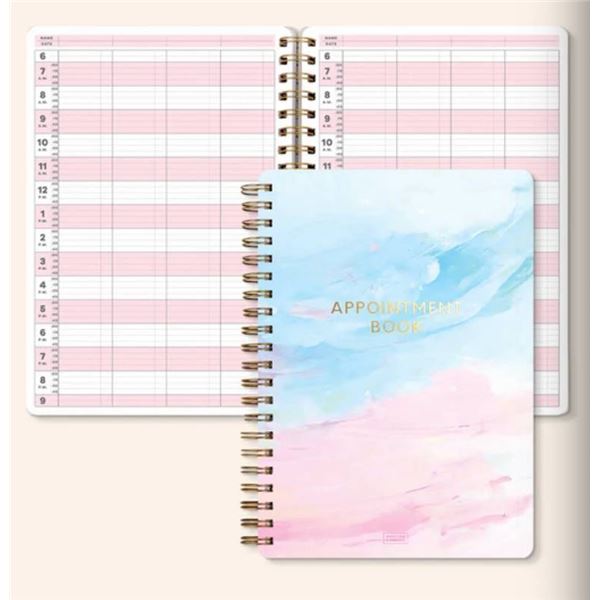 Sweetzer & Orange Four Column Appointment Book (346), Spiral Bound