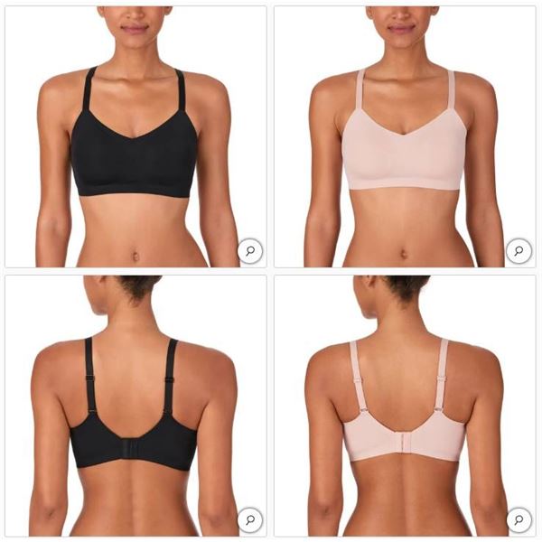 Halston 2-Pack Seamless Bras - Size XL/TTG
