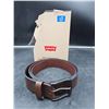 Image 2 : Levi's Men's Leather Belt, Fits Pant Size 36-38, Large