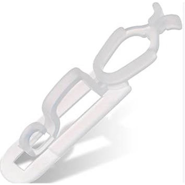 120-Piece Gutter Clip Set for Holiday Light Hanging, Translucent