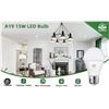 Image 1 : Yaoheng A19 15W LED Light Bulbs, E26 Base, 1500 Lm, Non-Dimmable