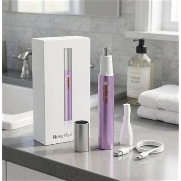 XJQ-3029-2T-PL Nose Hair Trimmer with Rechargeable Design and Waterproof Features