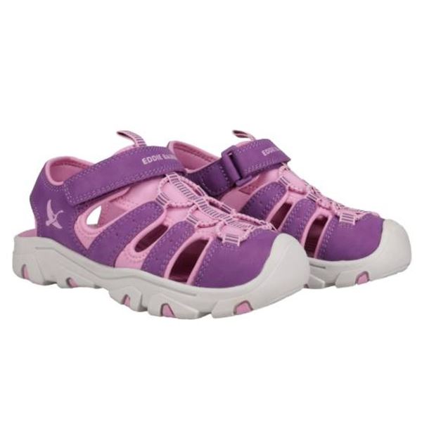 Eddie Bauer Purple Sandals, Size 4 - Adjustable Fit and Durable Outsole
