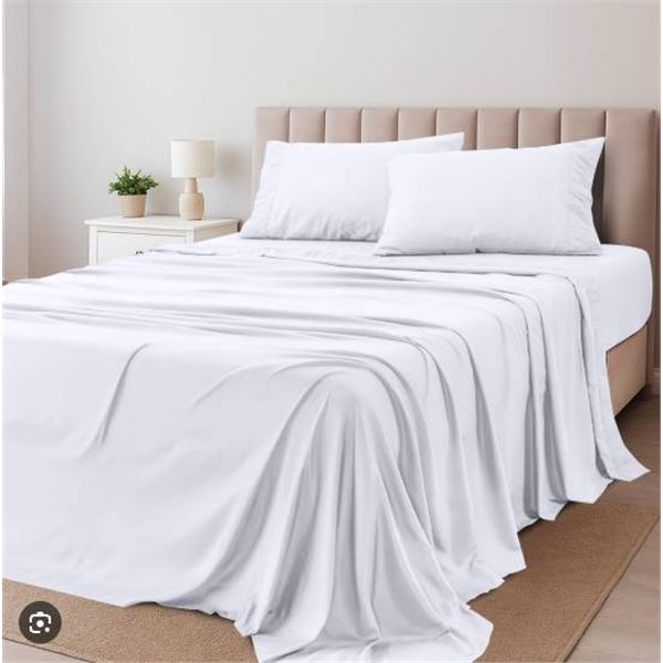 Utopia Bedding 4-Piece Sheet Set, Full Size, White